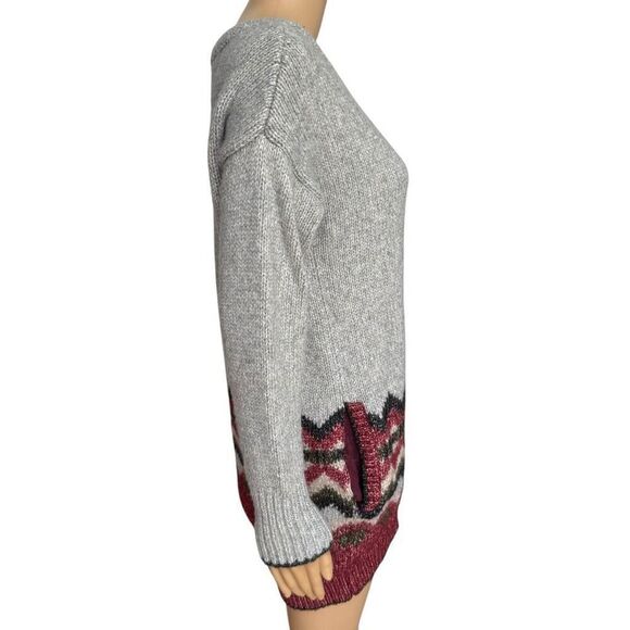 Victoria's Secret Wool/Alpaca Blend Fair Isle Oversized Sweater tunic size S - Picture 3 of 7